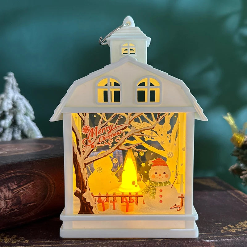 Table Lamp Moving Figures Warm White LED