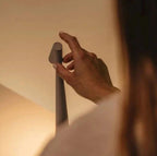 Table Lamp Rechargeable LED Metal & Glass