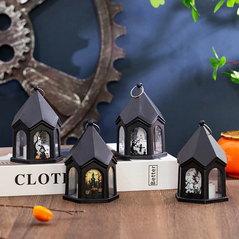 Table Lamp Witch House Design Soft LED Night Light