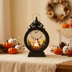 Table Lantern Warm White LED Silhouette Cutouts
