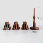 Table Mat Solid Walnut Heat-Resistant & Stackable
