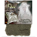 Table Runner Green Frayed Gauze Large