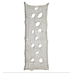 Table Runner Green Frayed Gauze Large