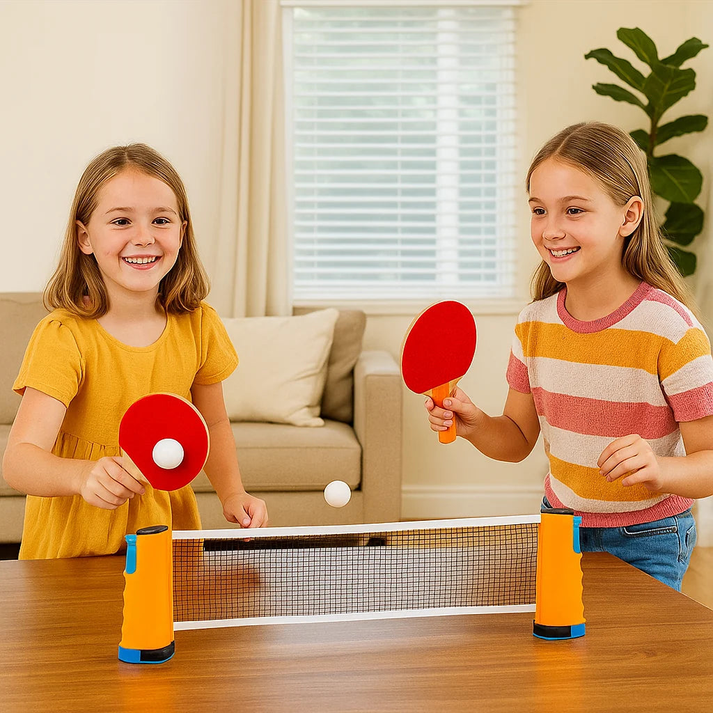 Table Tennis Net Retractable Adjustable Clamps & Universal Fit