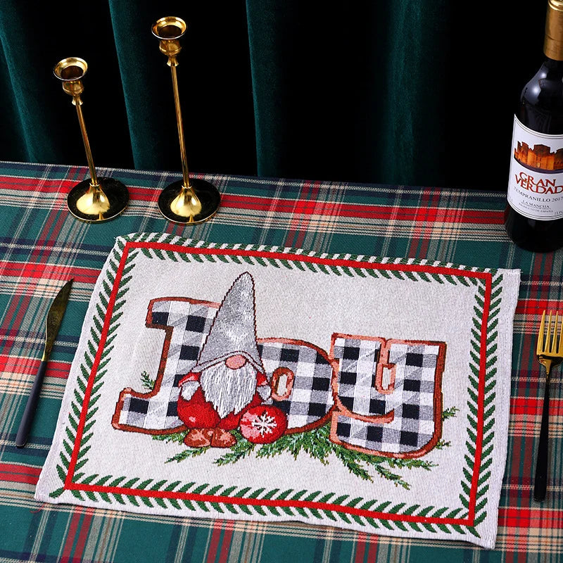 Tablecloth Christmas Santa Pattern Durable & Machine Washable