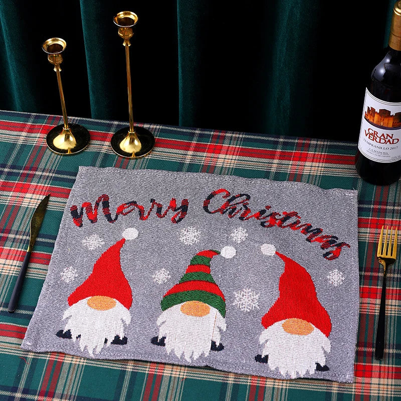 Tablecloth Christmas Santa Pattern Durable & Machine Washable