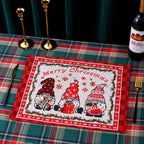 Tablecloth Christmas Santa Pattern Durable & Machine Washable