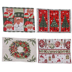 Tablecloth Christmas Tree Motif Machine-Washable & Quick-Drying