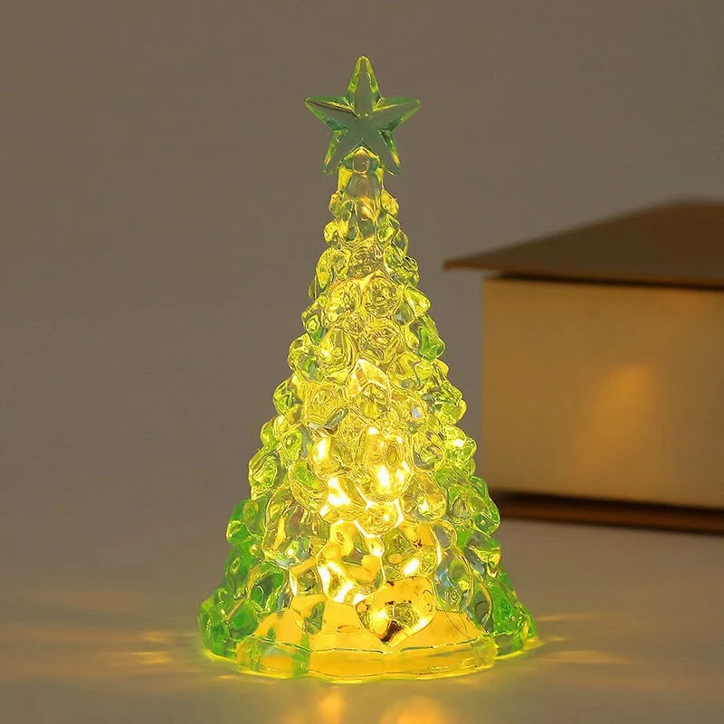 Tabletop Christmas Tree Battery-Powered Integrated LED Lights & Sparkling Star