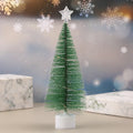 Tabletop Christmas Tree Flocked Pine Compact & Eco-Friendly