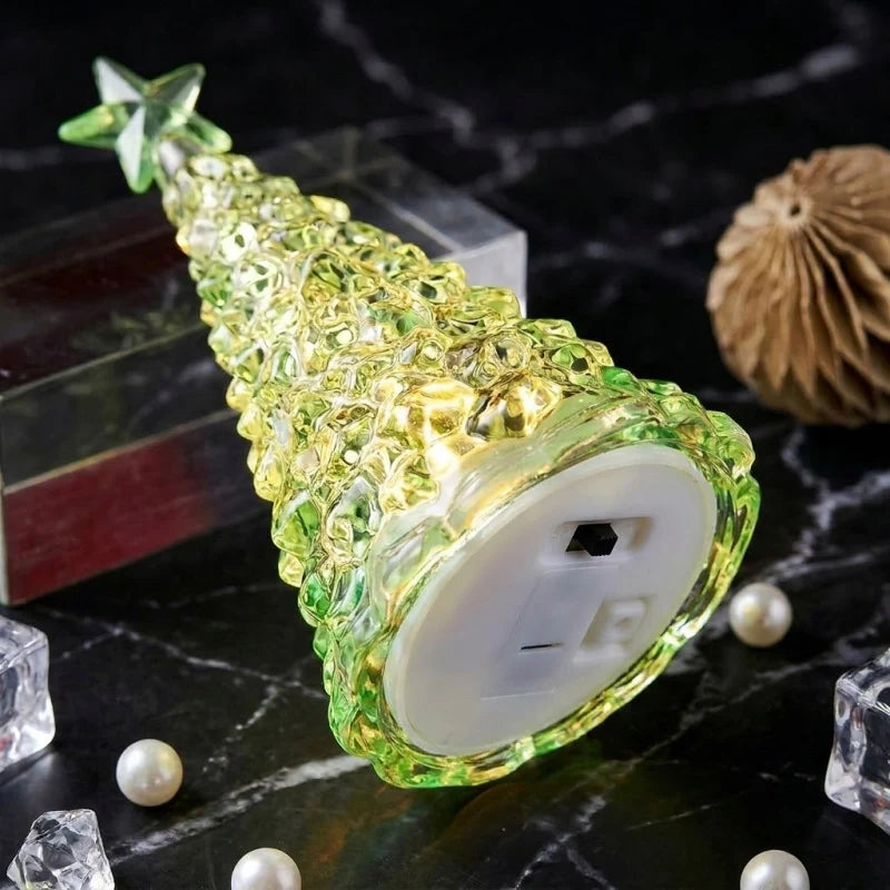 Tabletop Christmas Tree Integrated LED Sparkling Star Battery Powered
