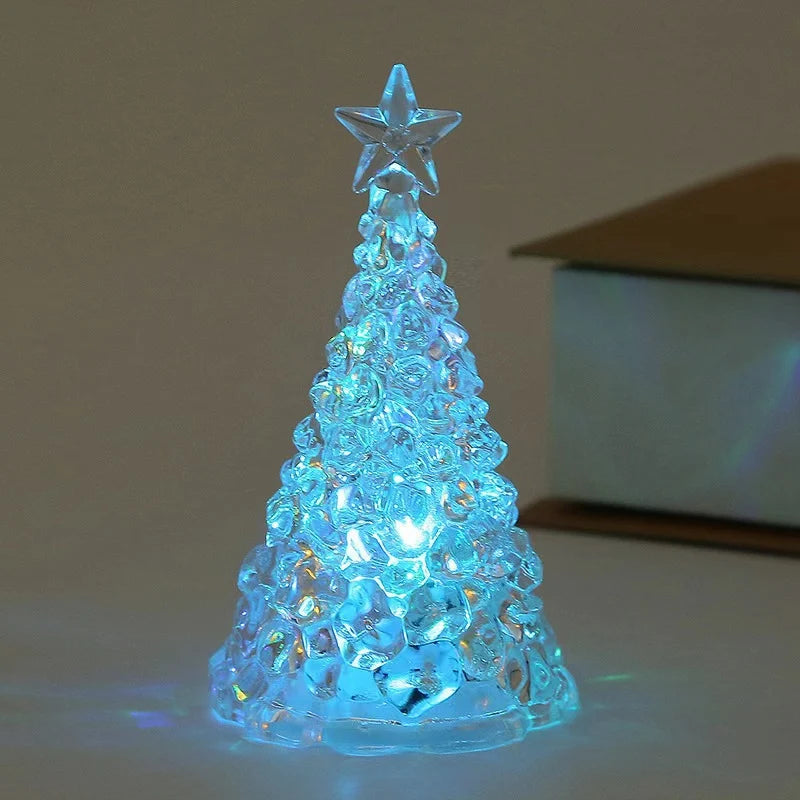 Tabletop Christmas Tree Integrated LED Sparkling Star Battery Powered
