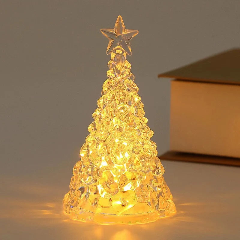 Tabletop Christmas Tree Integrated LED Sparkling Star Battery Powered