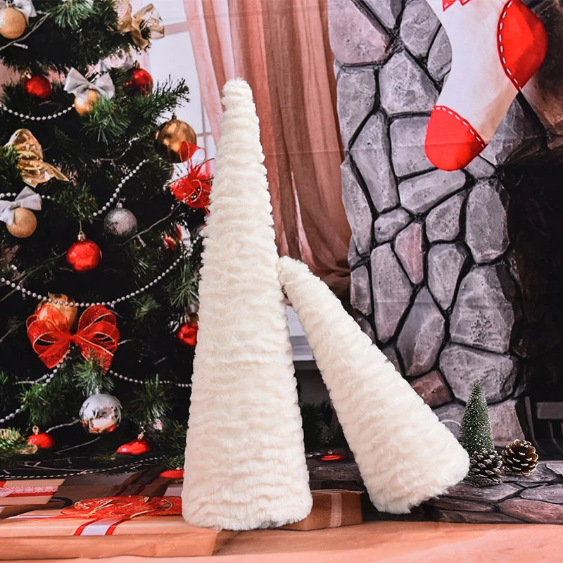 Tabletop Christmas Tree Textured Soft Fabric Lightweight