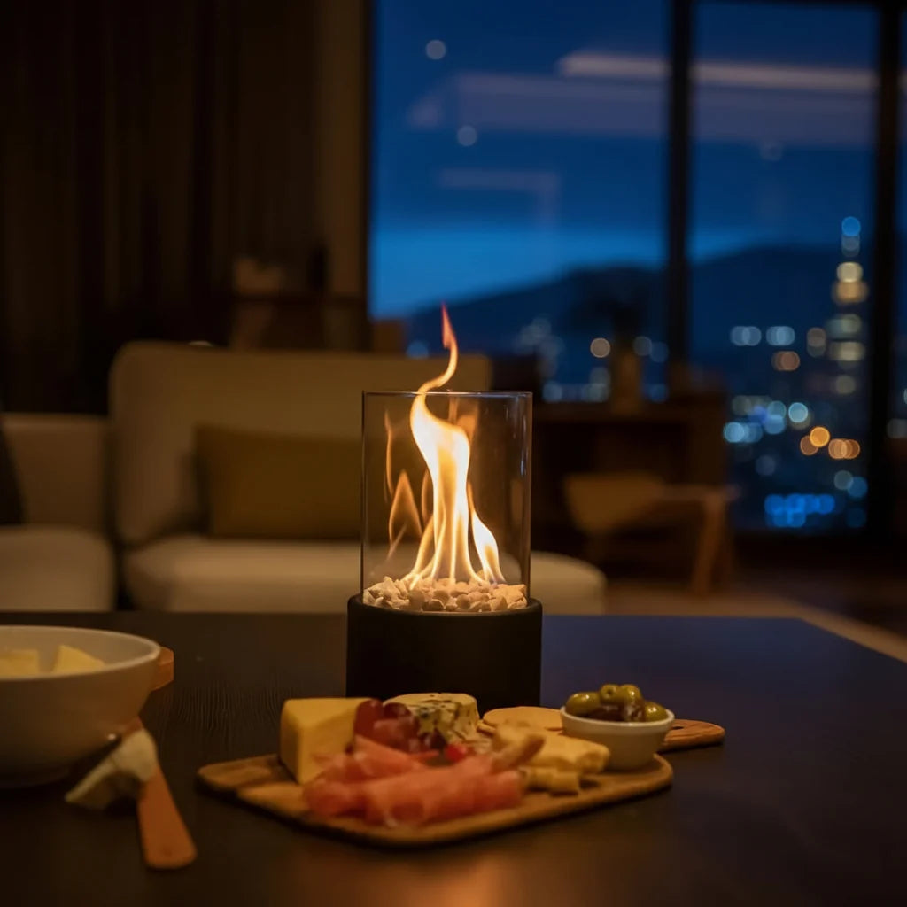 Tabletop Fireplace Smokeless Bioethanol Portable Indoor & Outdoor Use