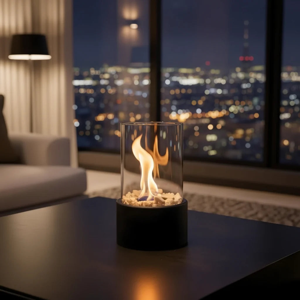 Tabletop Fireplace Smokeless Bioethanol Portable Indoor & Outdoor Use