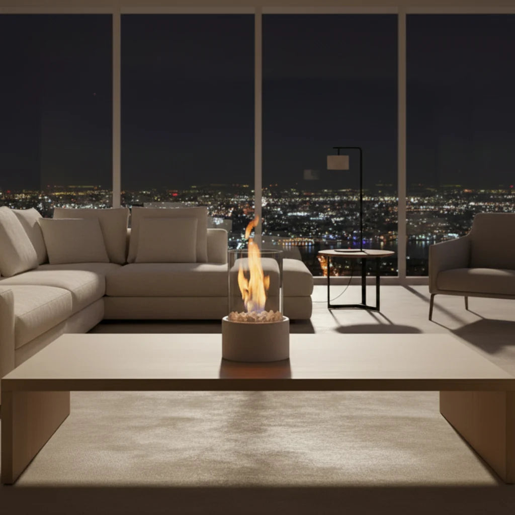 Tabletop Fireplace Smokeless Bioethanol Portable Indoor & Outdoor Use