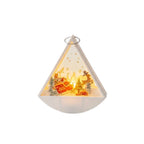 Tabletop Light Triangular Santa Scene Warm White