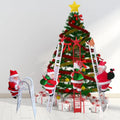 Tabletop Santa Figurine Climbing Ladder Ready To Display