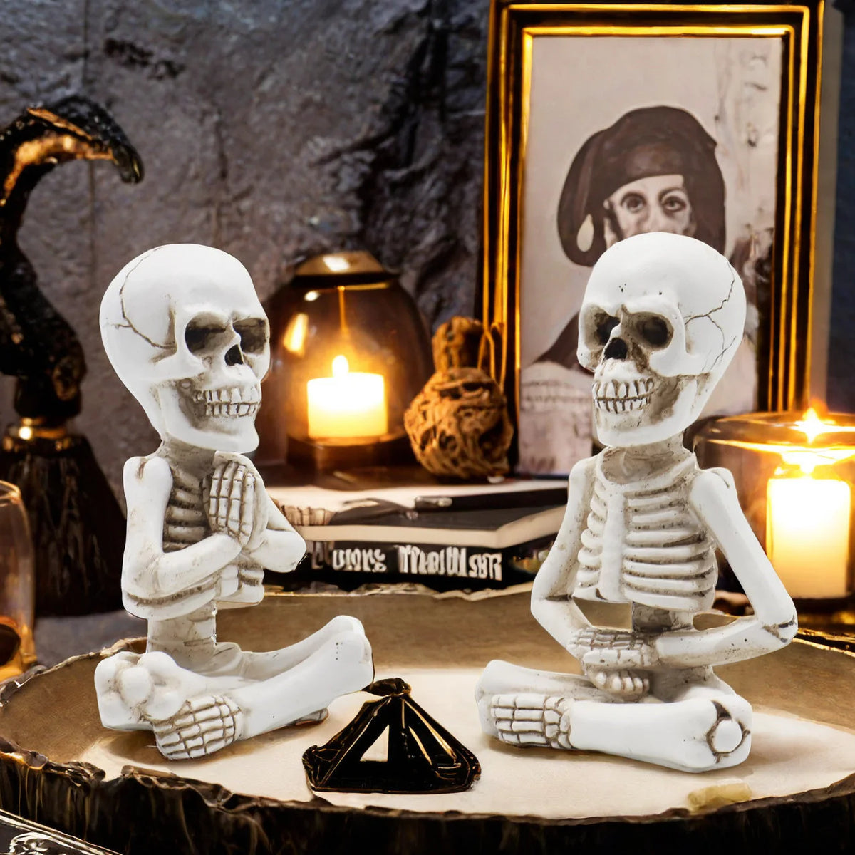 Tabletop Skeleton Figure Easy-Set Indoor Reusable