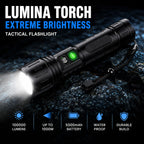 Tactical Flashlight High-Output LED Adjustable Zoom 5000mAh Powerbank