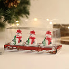 Tea Light Set Festive Figurine & Gift Box