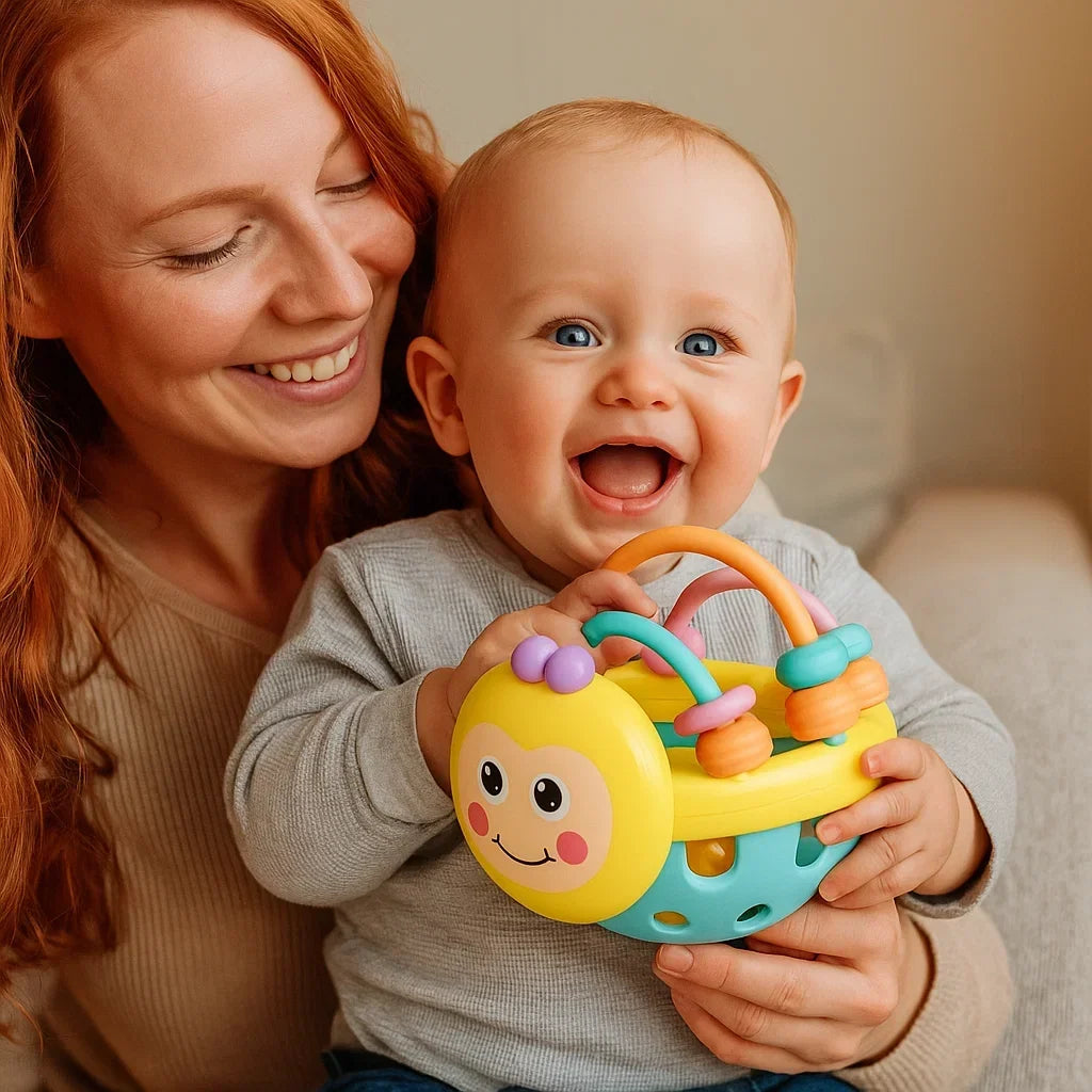 Teething Ball Textured Surface & Movable Rings BPA-Free