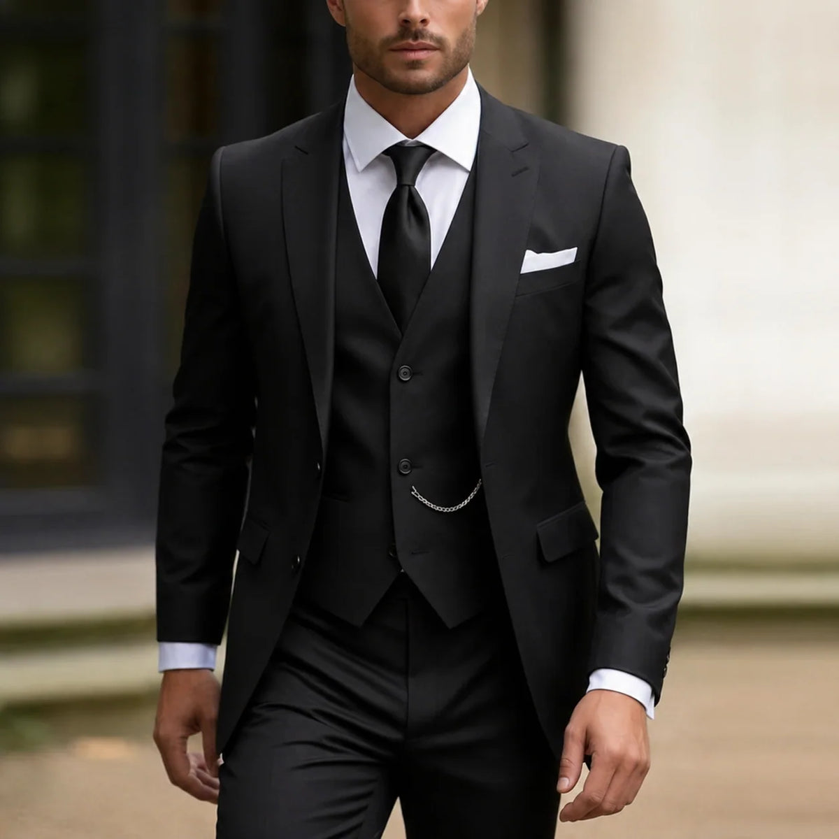 Three-Piece Suit Slim Fit & Wrinkle-Resistant