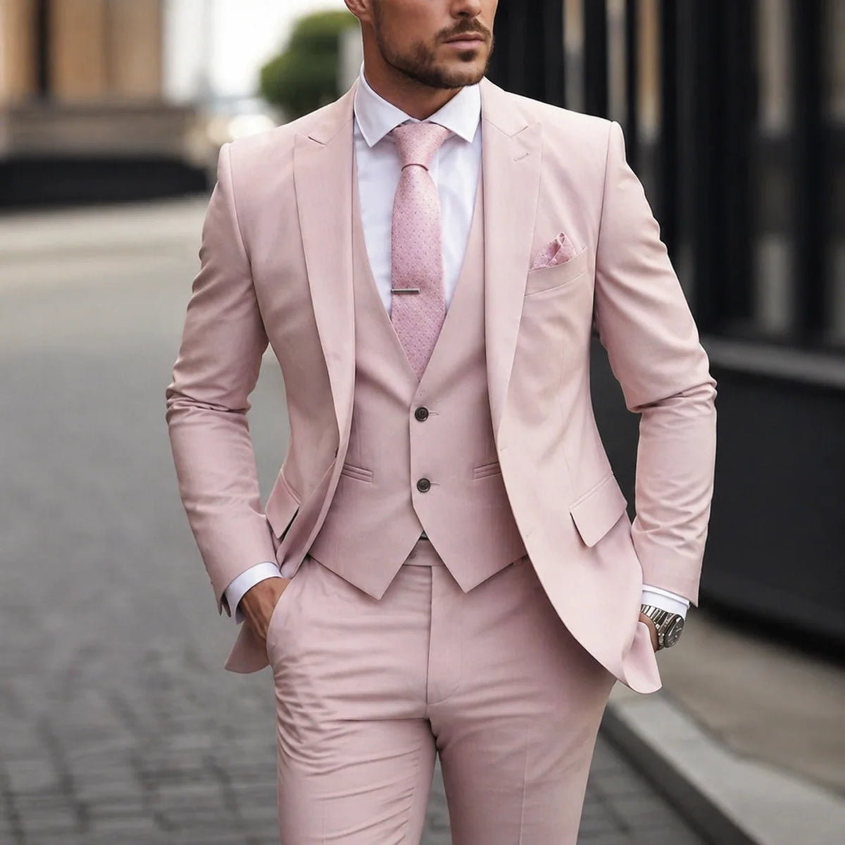 Three-Piece Suit Slim Fit & Wrinkle-Resistant