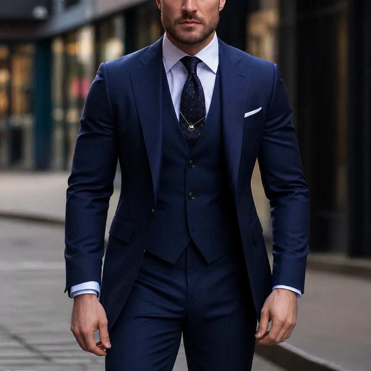Three-Piece Suit Slim Fit & Wrinkle-Resistant