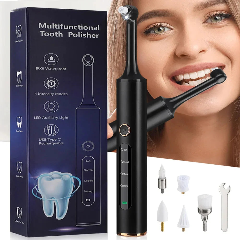 Tooth Polisher 5-in-1 Rechargeable Adjustable Speed
