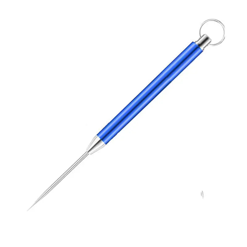 Toothpick Telescopic Metal Keychain Case