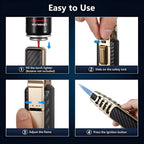 Torch Lighter Windproof Blue Flame Refillable Butane