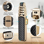 Torch Lighter Windproof Blue Flame Refillable Butane
