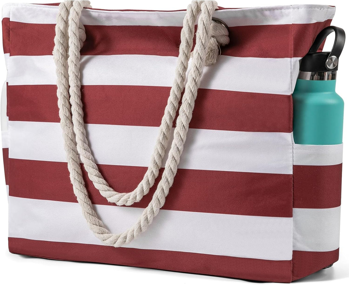 Tote Bag Waterproof Sandproof Zip-Top