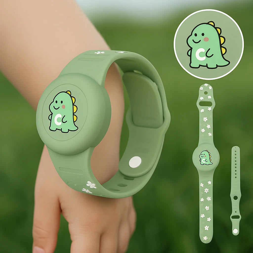 Tracker Holder For Kids Secure Snap-In Silicone Strap