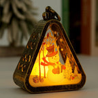 Triangle LED Lamp Warm Glow Metal Frame