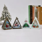Triangle LED Lamp Warm Glow Metal Frame