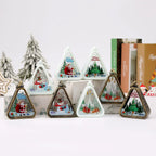 Triangle LED Lamp Warm Glow Metal Frame