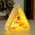 Triangle LED Lamp Warm Glow Metal Frame
