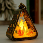 Triangle LED Lamp Warm Glow Metal Frame