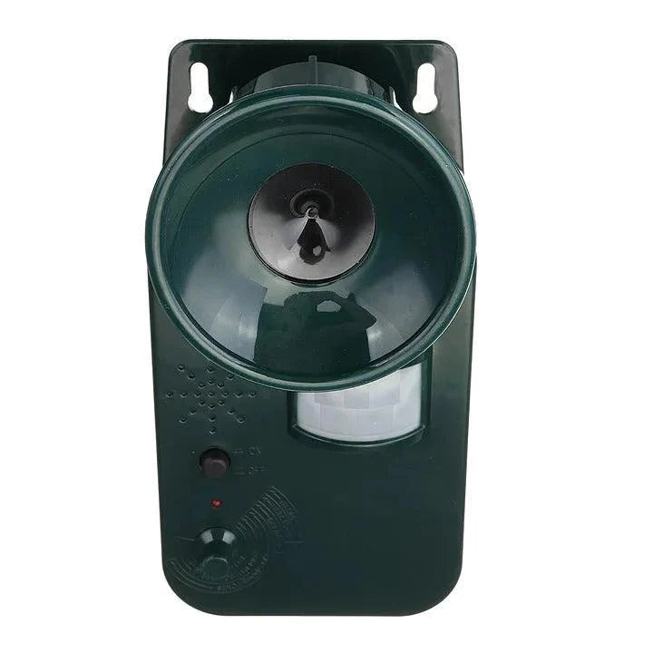 Ultrasonic Repeller Motion-Activated Adjustable Frequency Battery-Powered Weather-Resistant