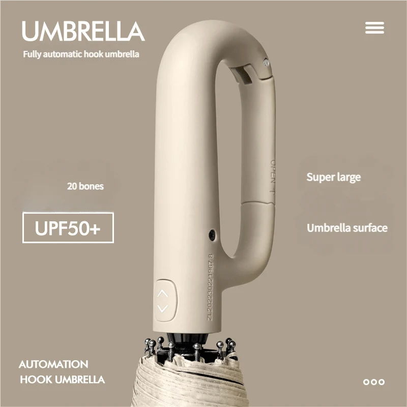 Umbrella Automatic Wind-Resistant Compact Travel Size