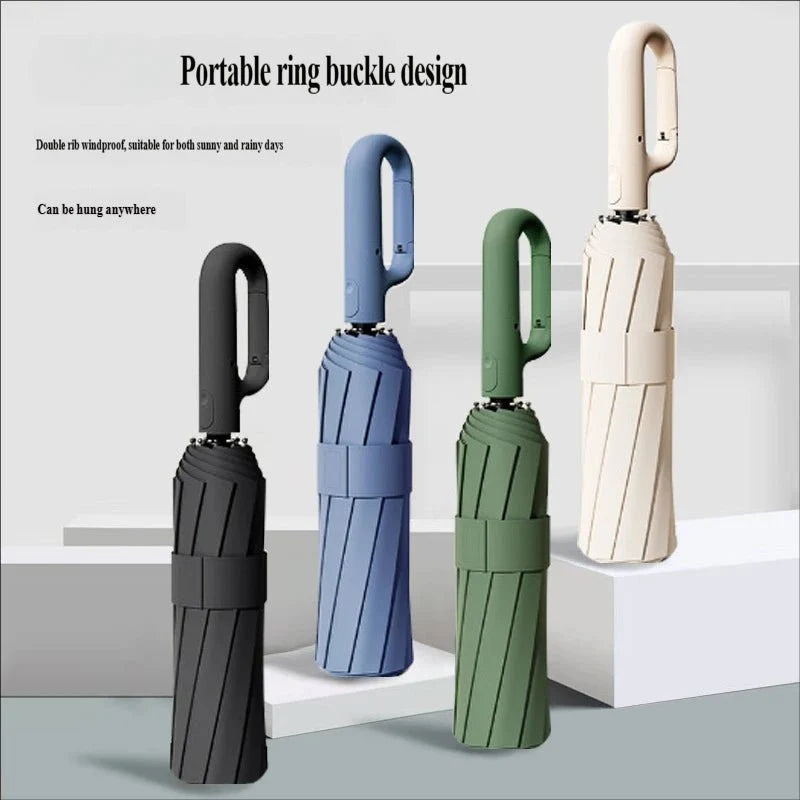 Umbrella Automatic Wind-Resistant Compact Travel Size
