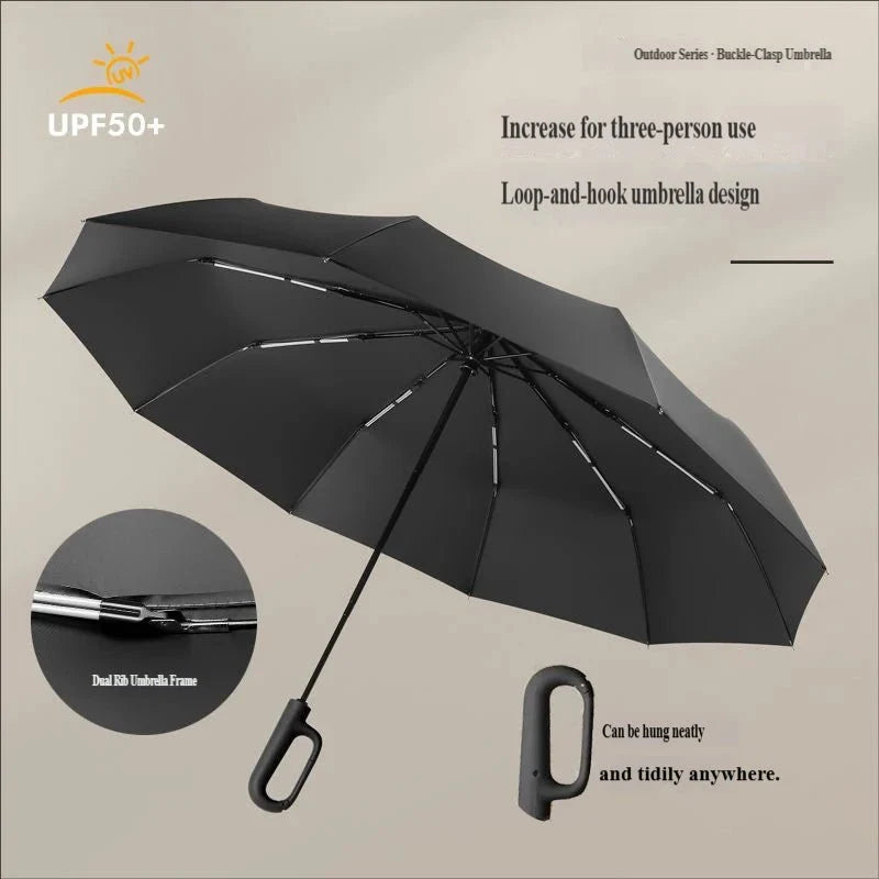 Umbrella Automatic Wind-Resistant Compact Travel Size