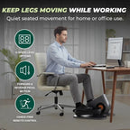 Under Desk Elliptical Quiet Remote Control & LCD