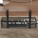 Under-Desk Organizer Two Sliding Drawers Cable Routing