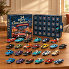 Vehicle Advent Calendar Die-Cast Metal 24-Piece Set