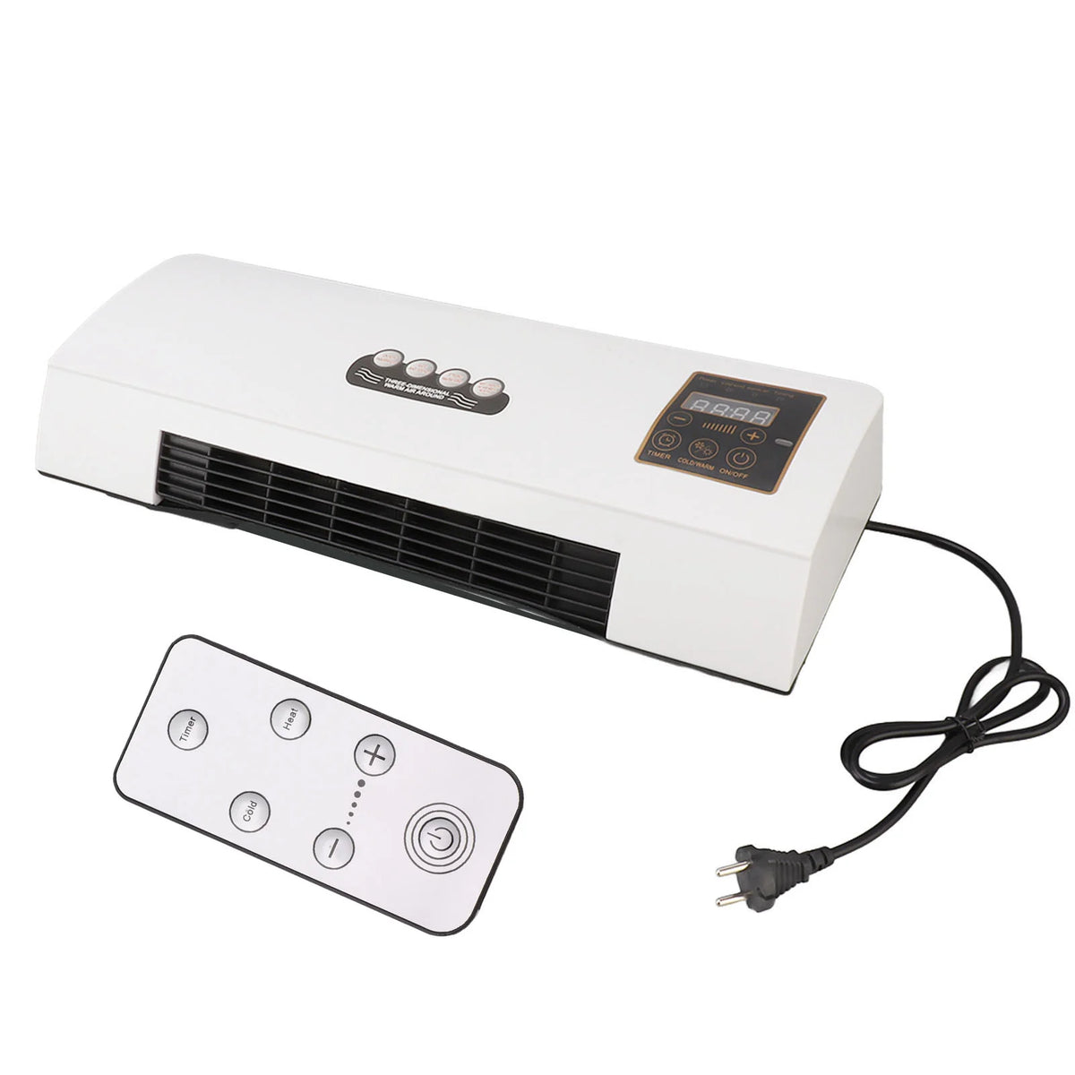 Wall Air Conditioner Cooling & Heating Quiet Remote Control