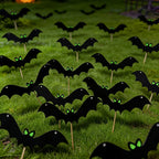 Wall Bats Glow-In-The-Dark Easy Mounting